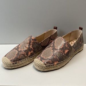 Sam Edelman Snakeskin Espadrilles-Size 8 1/2-NWOT